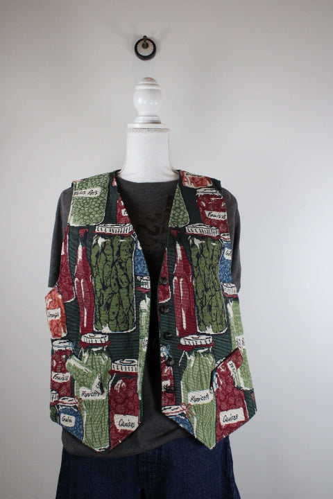 Vintage Colorful Vest (M) - Vintage & Rags