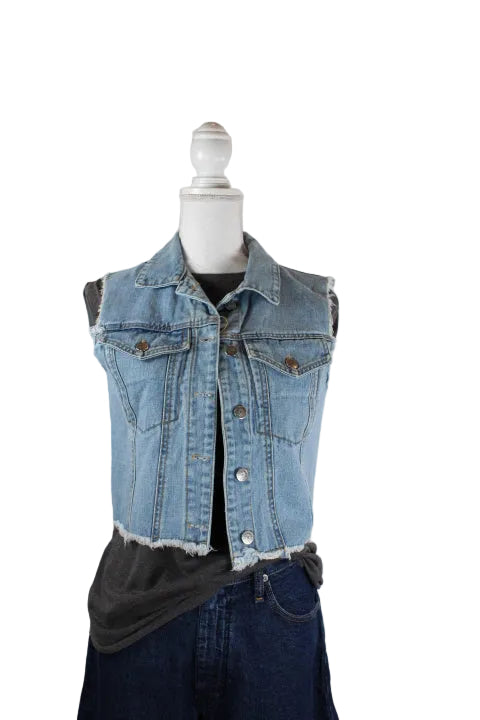 Vintage Breaker Denim Vest (M) - Vintage & Rags