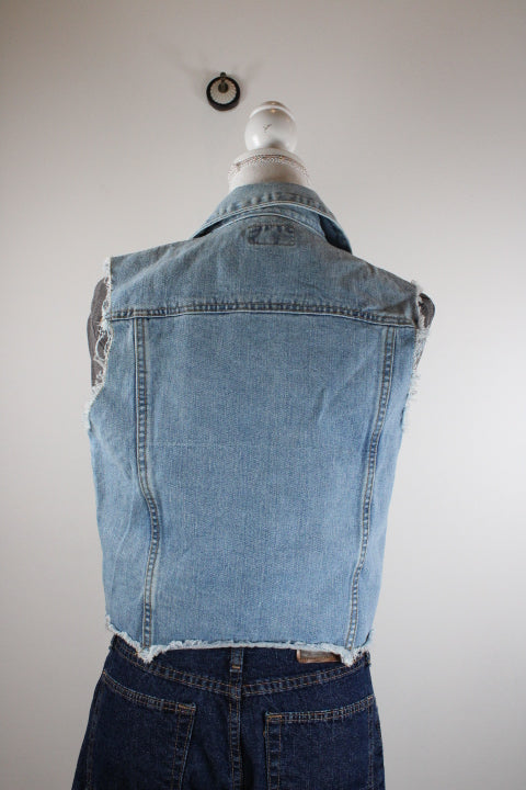 Vintage Breaker Denim Vest (M) - Vintage & Rags