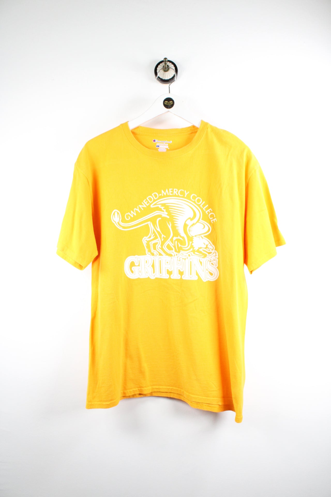 Vintage Yellow Champion T-Shirt (L) - Vintage & Rags