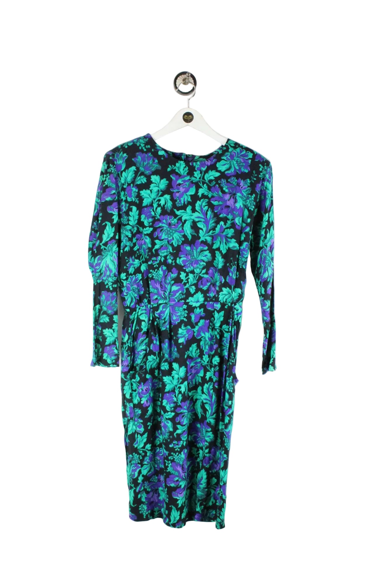 Vintage Green Midi Dress (XS) - Vintage & Rags