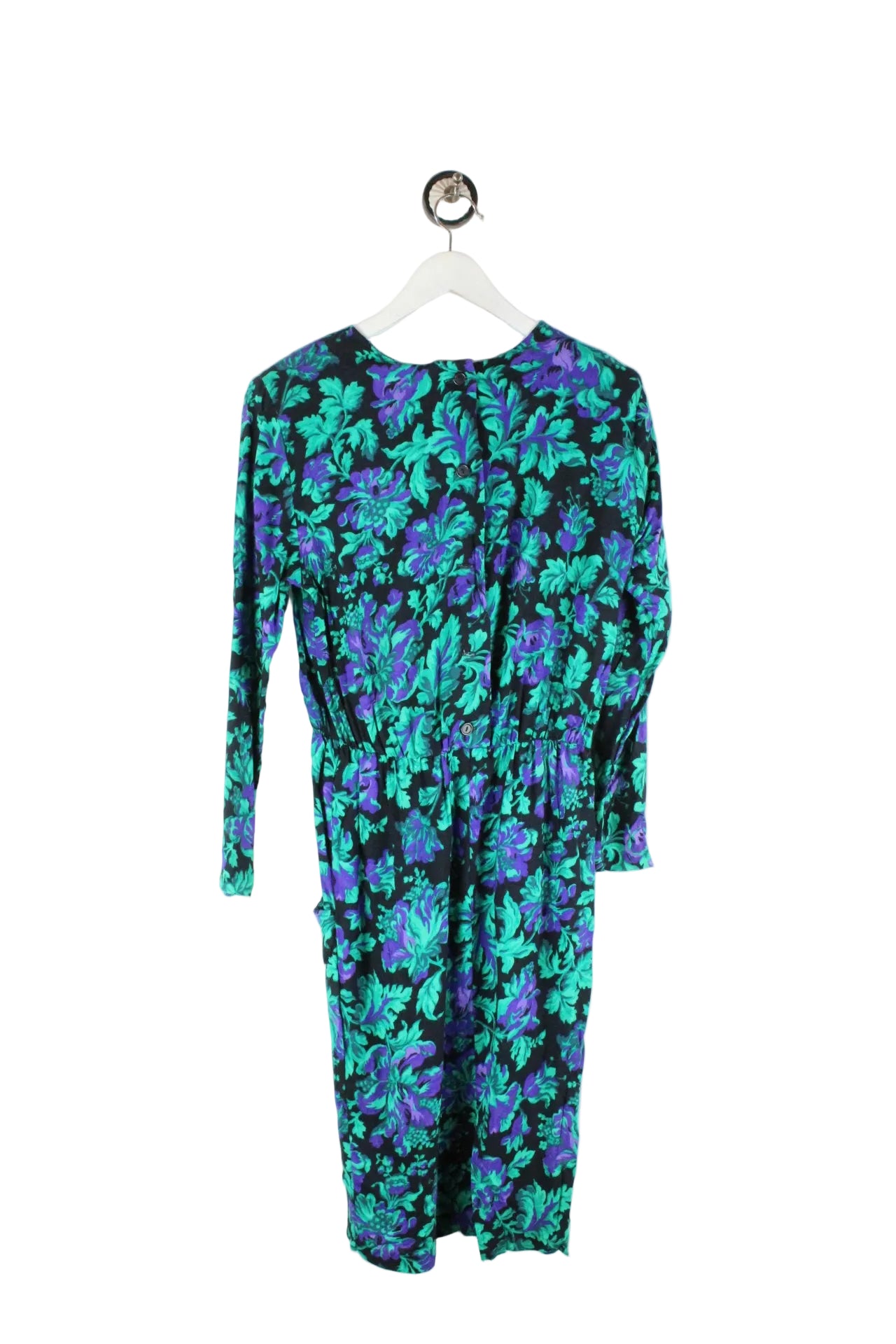 Vintage Green Midi Dress (XS) - Vintage & Rags