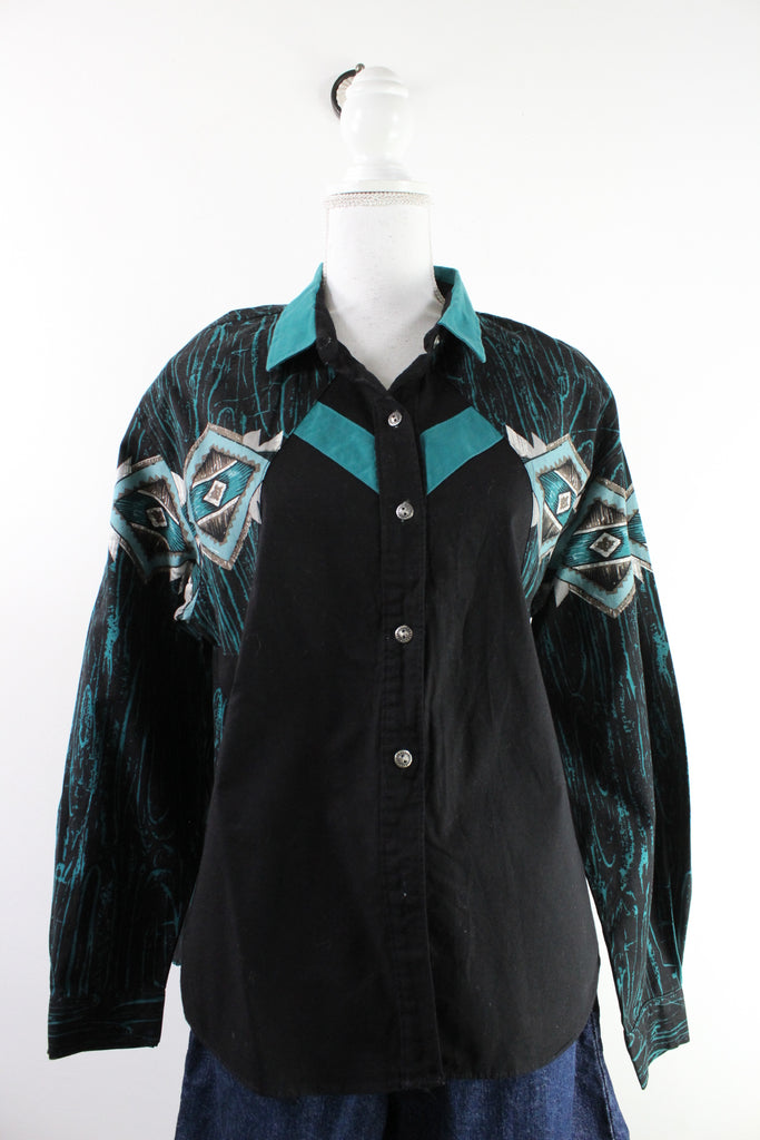 Vintage Koper Border Shirt (M) - Vintage & Rags