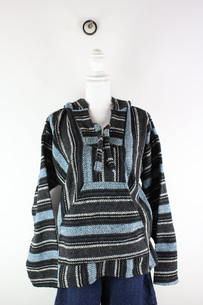 Vintage Blue Stripe Pullover (L) - Vintage & Rags