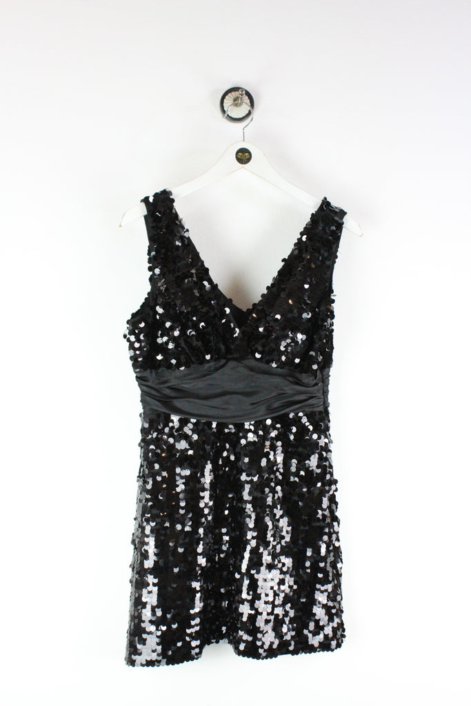 Vintage Black Sequins Dress (M) - Vintage & Rags