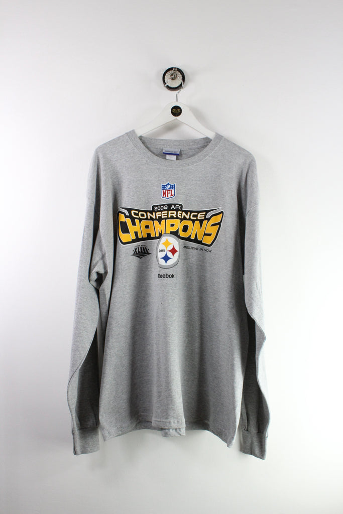 2008 AFC Conference Champion Pittsburgh Steelers Long Sleeve T-Shirt (L) - Vintage & Rags