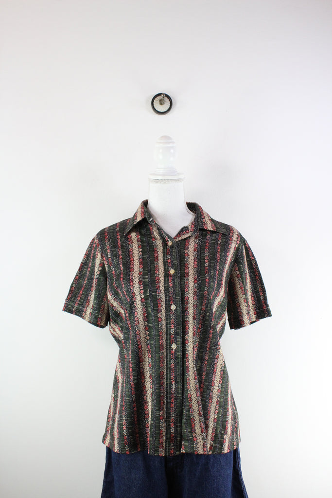Vintage Patterned Shirt (S) - Vintage & Rags