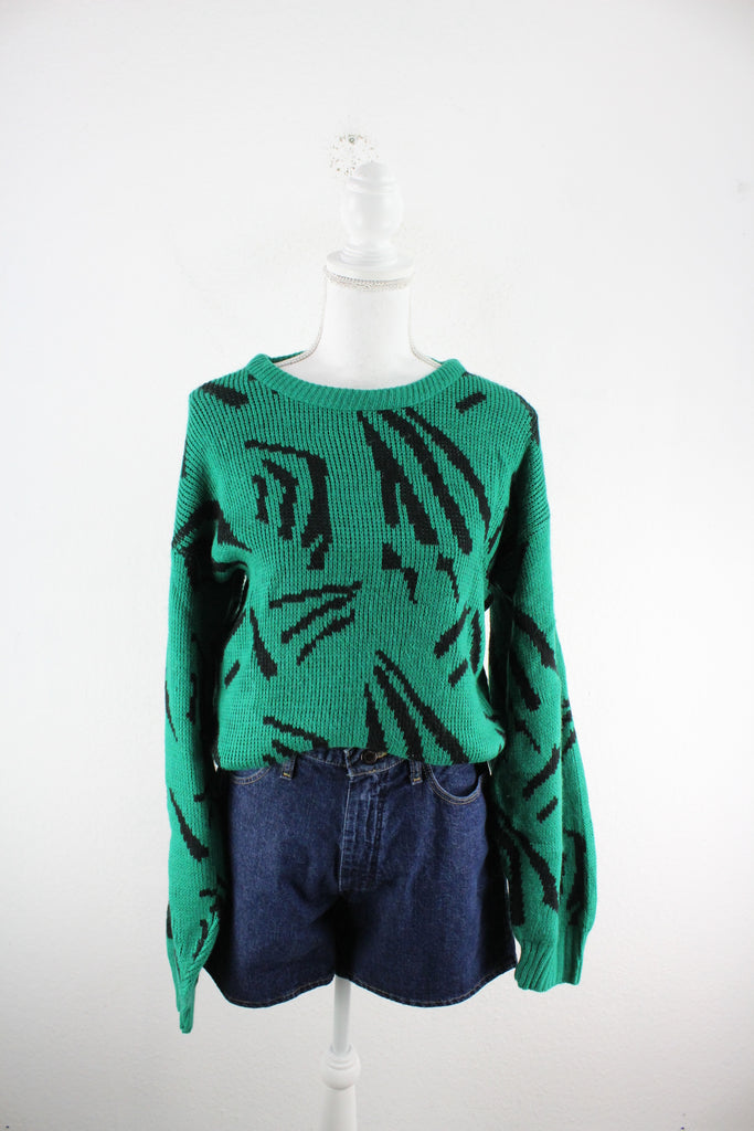 Vintage Green Sweatshirt (S) - Vintage & Rags Online