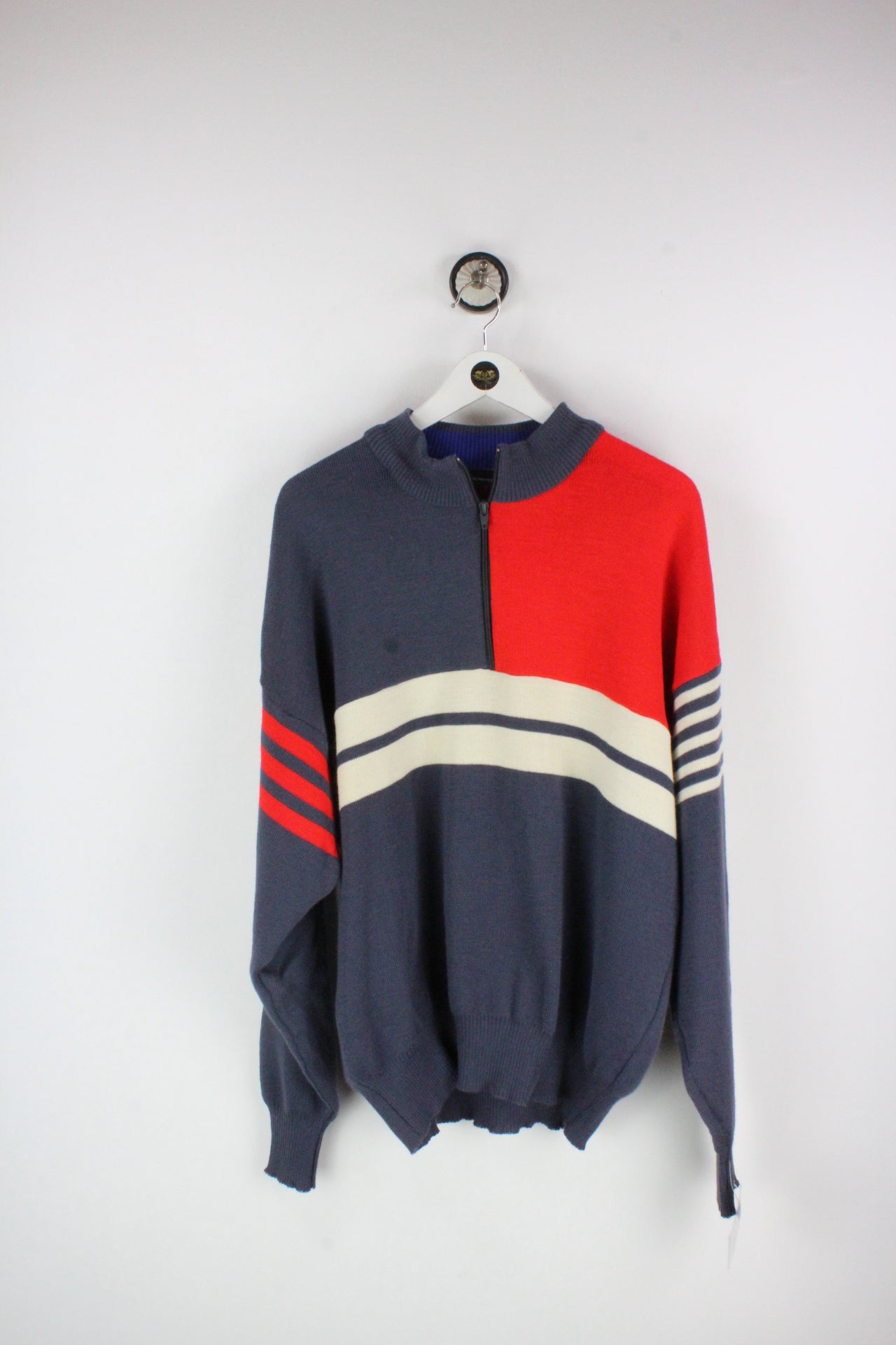 Vintage Blue Wool Pullover (L)