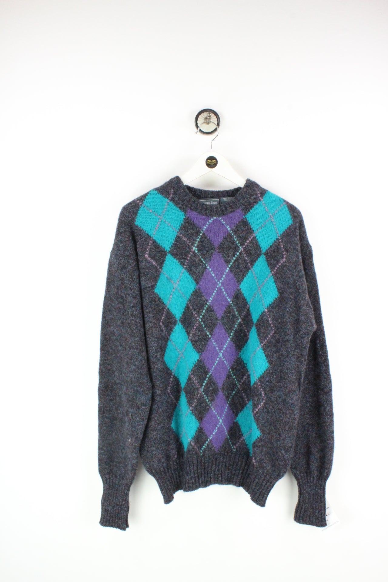 Vintage Grey Wool Pullover (M)