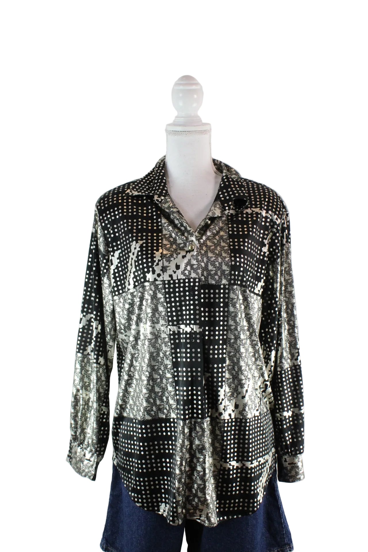 Vintage Silver Threads Shirt (M) - Vintage & Rags