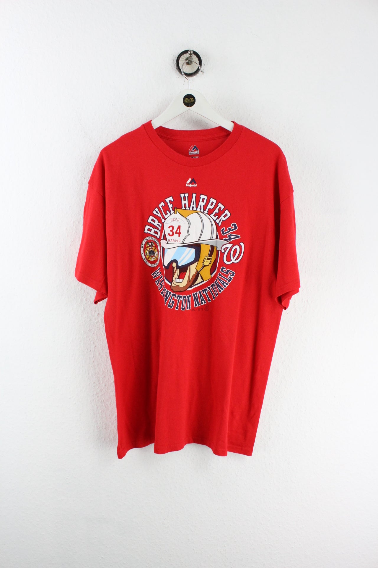Vintage Bryce Harper Firefighter T-Shirt (XL) - Vintage & Rags Online