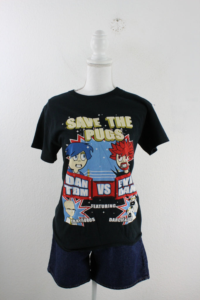 Vintage Save The Pugs T-Shirt (S) - Vintage & Rags Online