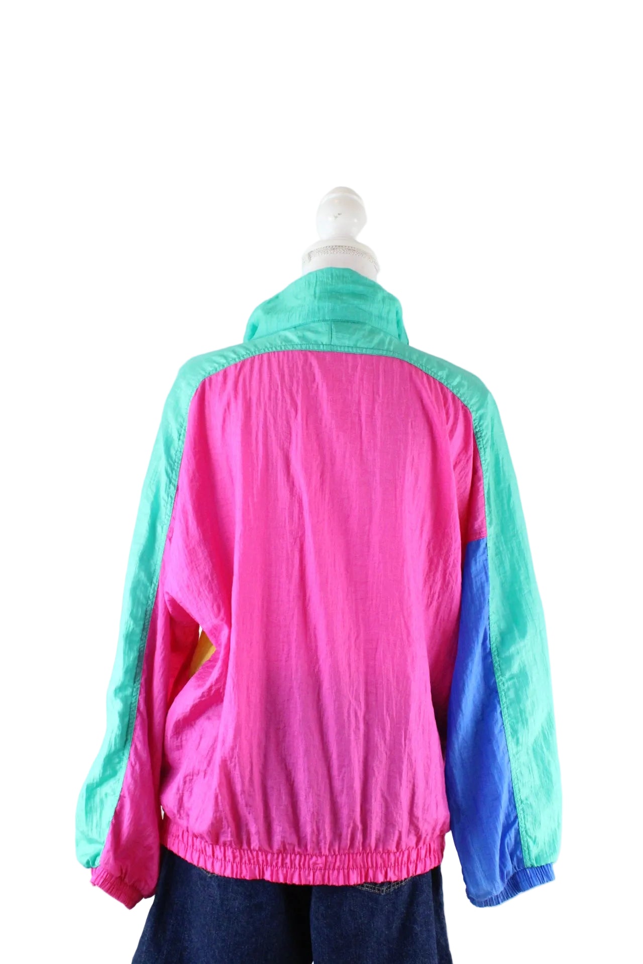 Vintage Colourful Nylon Jacket (M) - Vintage & Rags