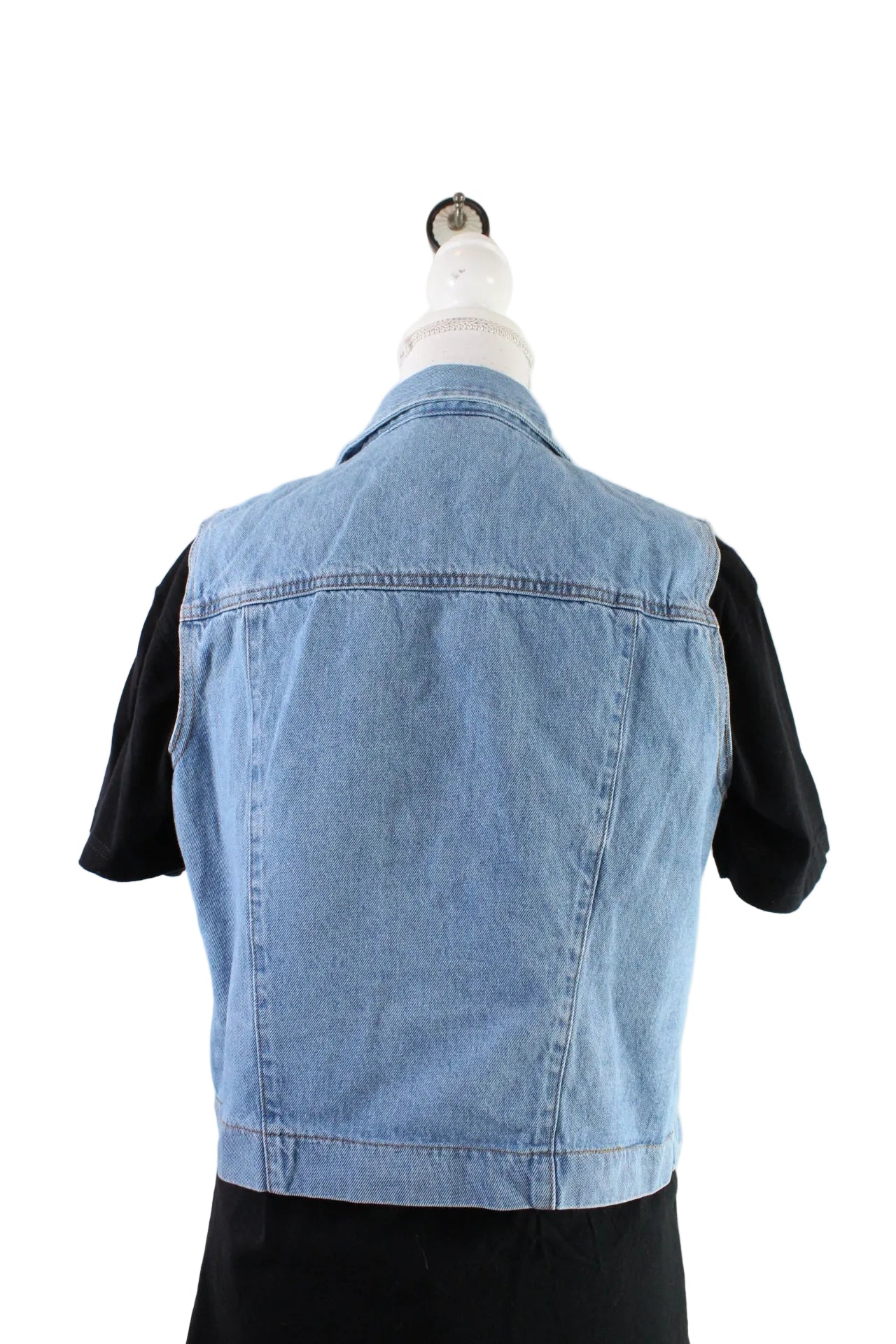 Vintage Faded Glory Denim Vest (L) - Vintage & Rags