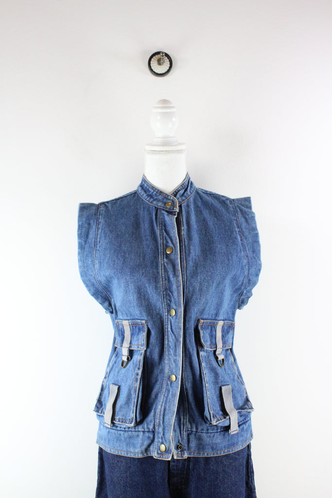 Vintage Denim Vest (M) - Vintage & Rags