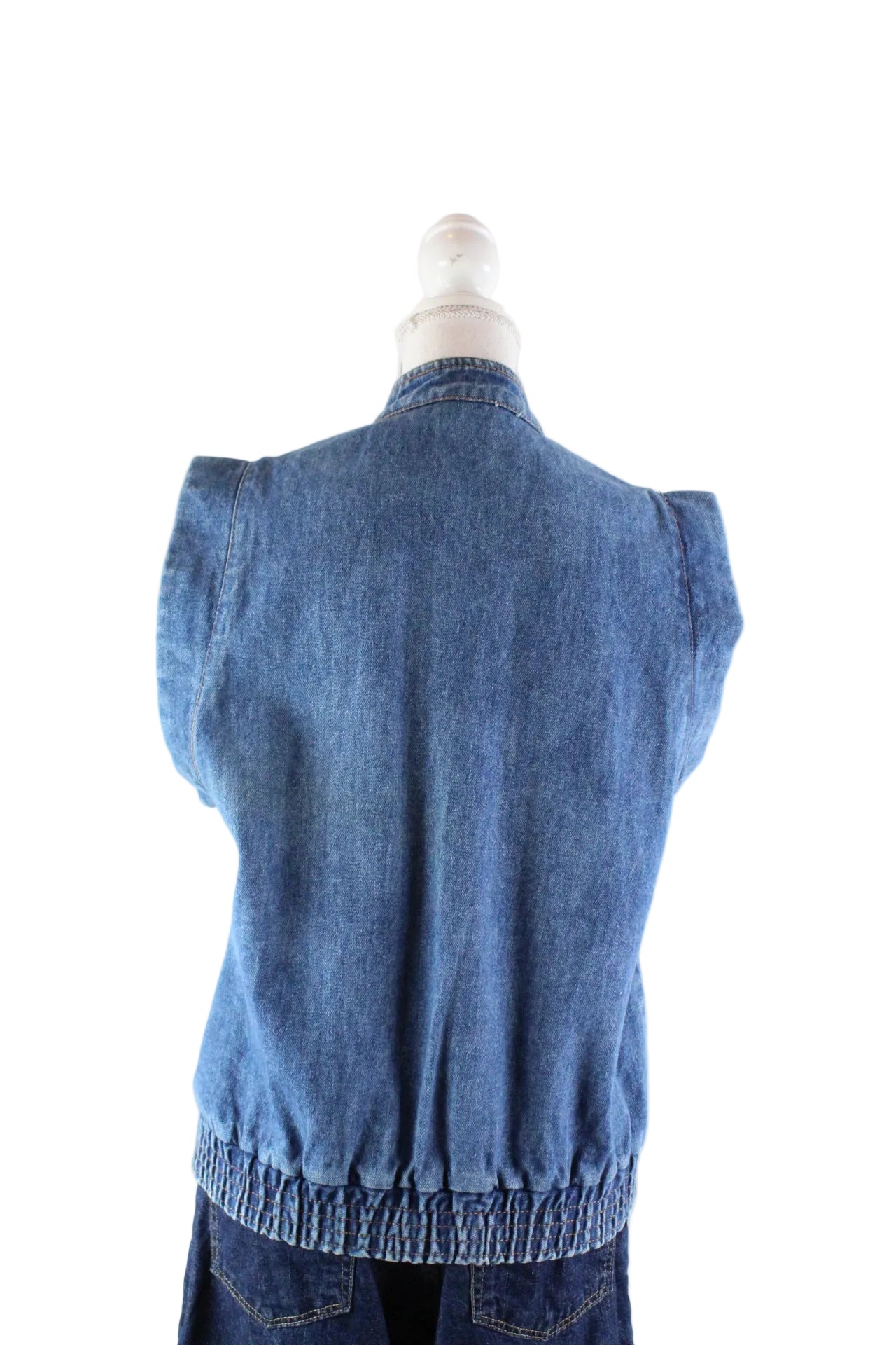 Vintage Denim Vest (M) - Vintage & Rags