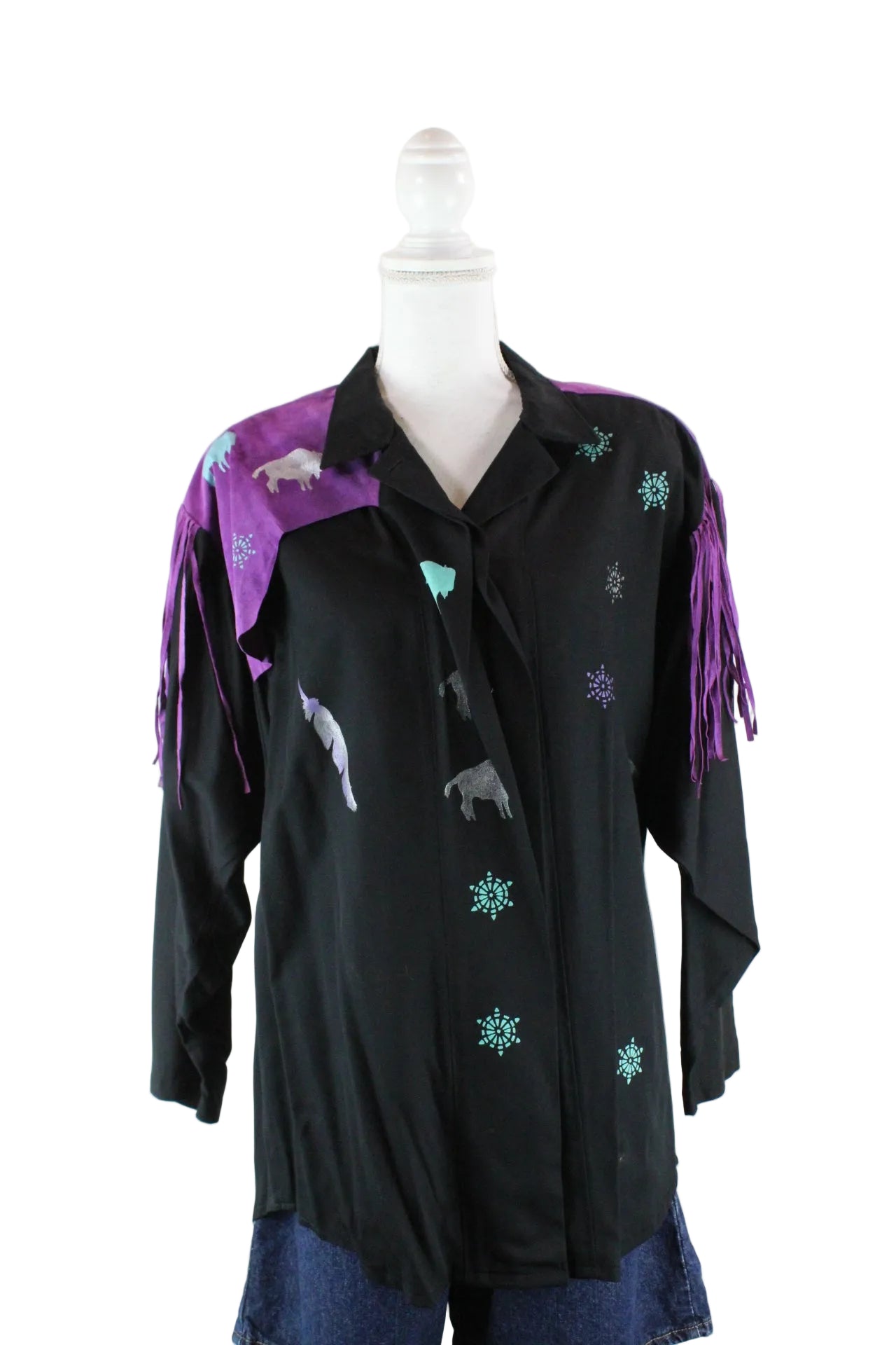 Vintage Thistles West Shirt (M) - Vintage & Rags