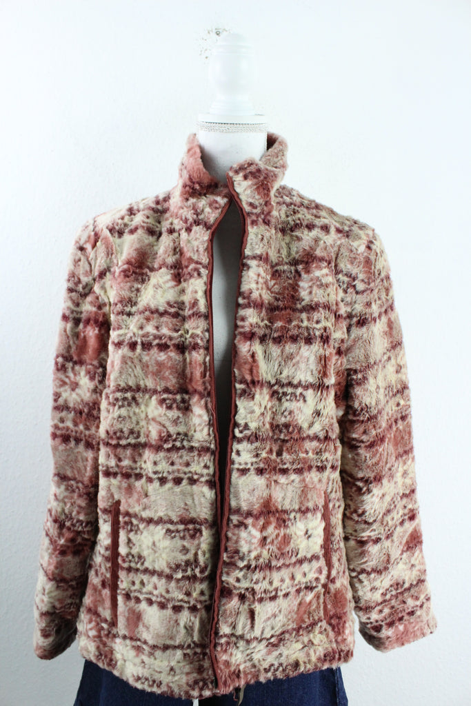 Vintage Fuzzy Jacket (L) - Vintage & Rags Online