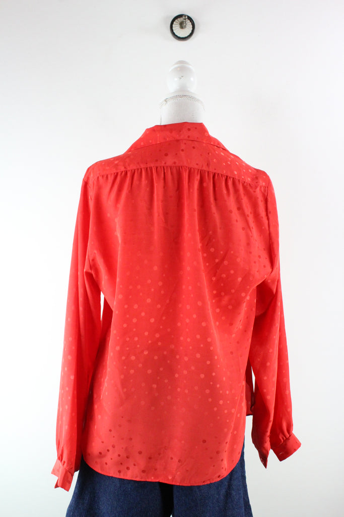 Vintage Red Blouse (L) - Vintage & Rags