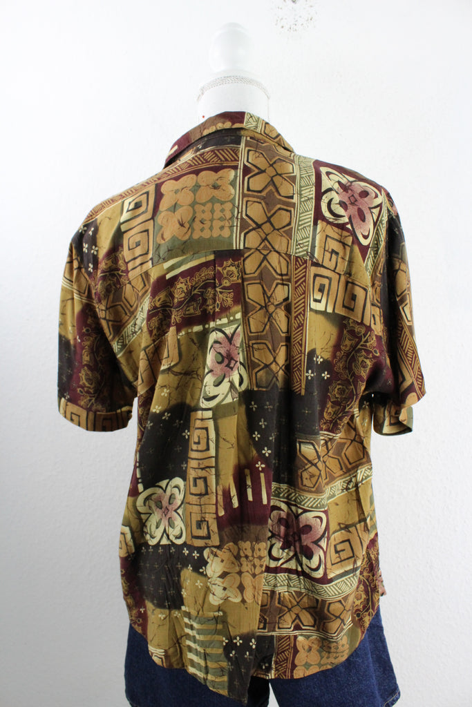 Vintage Brown Shirt (L) - Vintage & Rags Online
