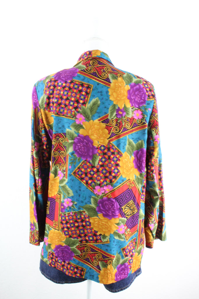 Vintage Colorful Blazer (M) - Vintage & Rags Online