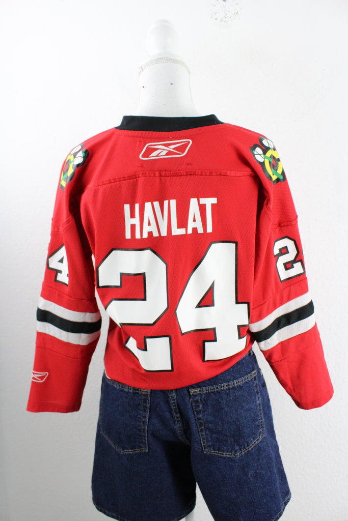 Vintage Cropped Havlat Jersey (L) - Vintage & Rags Online