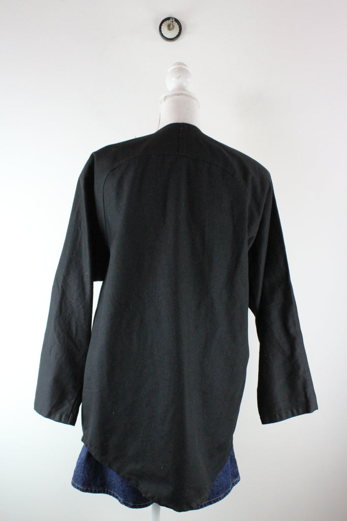 Vintage Black Denim Jacket (M) - Vintage & Rags