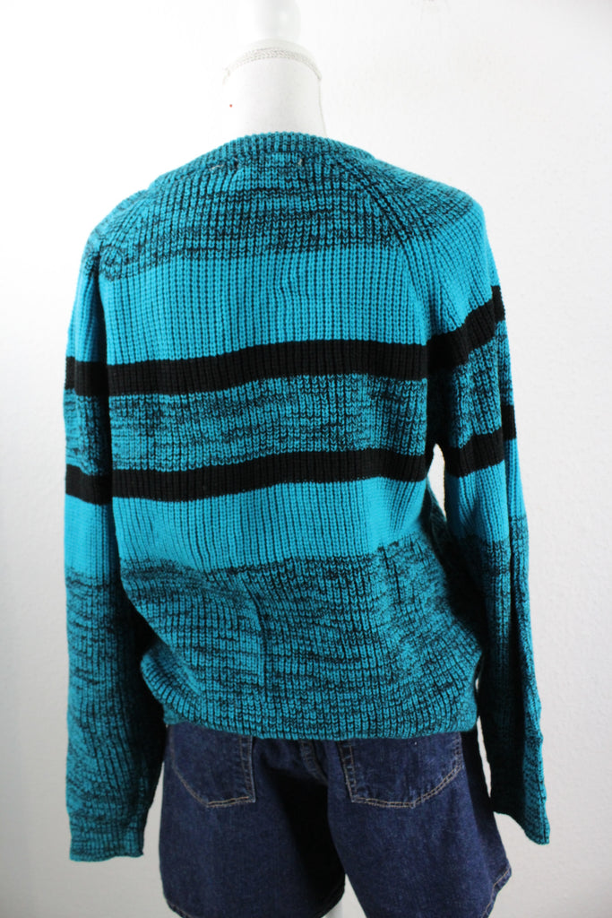 Vintage Blue Striped Pullover (M) - Vintage & Rags