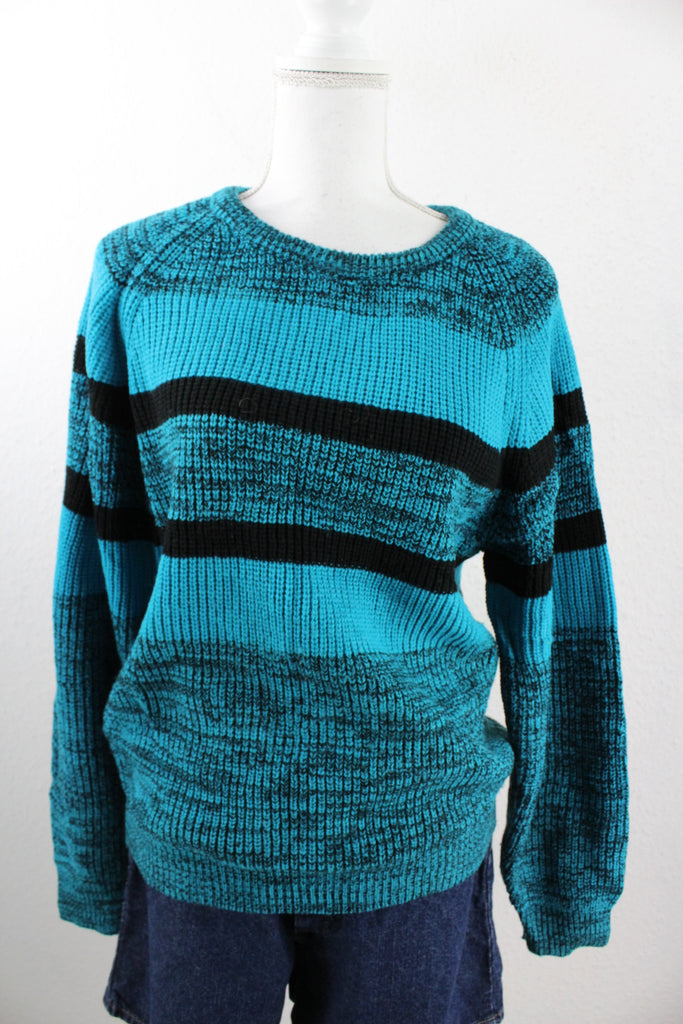 Vintage Blue Striped Pullover (M) - Vintage & Rags