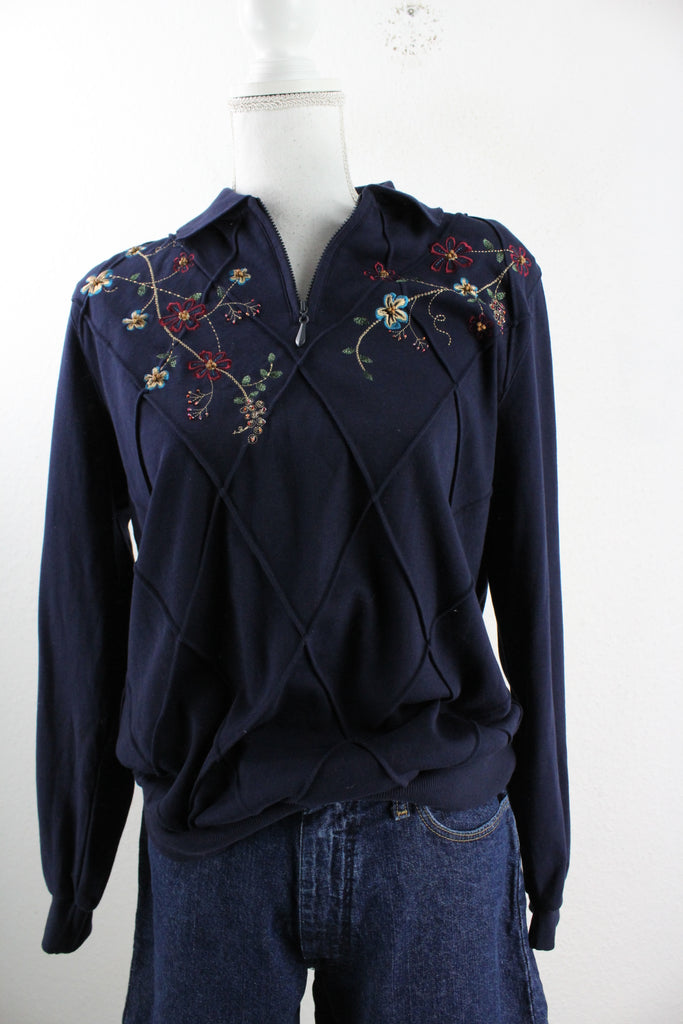 Vintage Flower Pullover (S) - Vintage & Rags Online