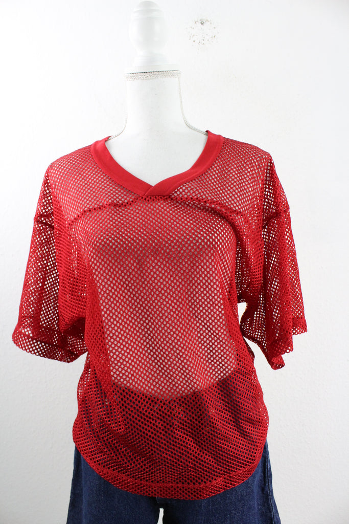 Vintage Red Jersey (S-M) - Vintage & Rags Online