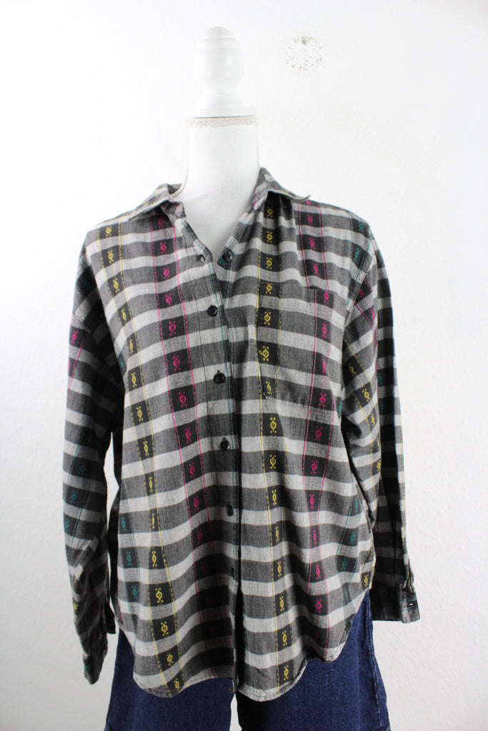 Vintage Grey Shirt (L) - Vintage & Rags Online