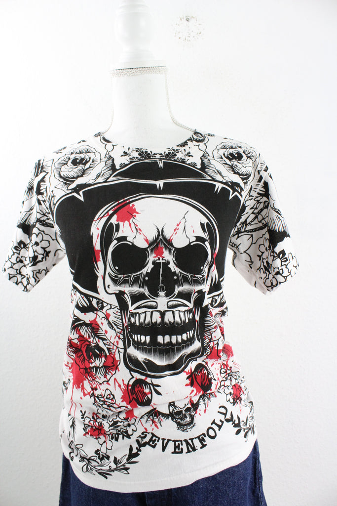 Vintage Scull T-Shirt (S) - Vintage & Rags Online