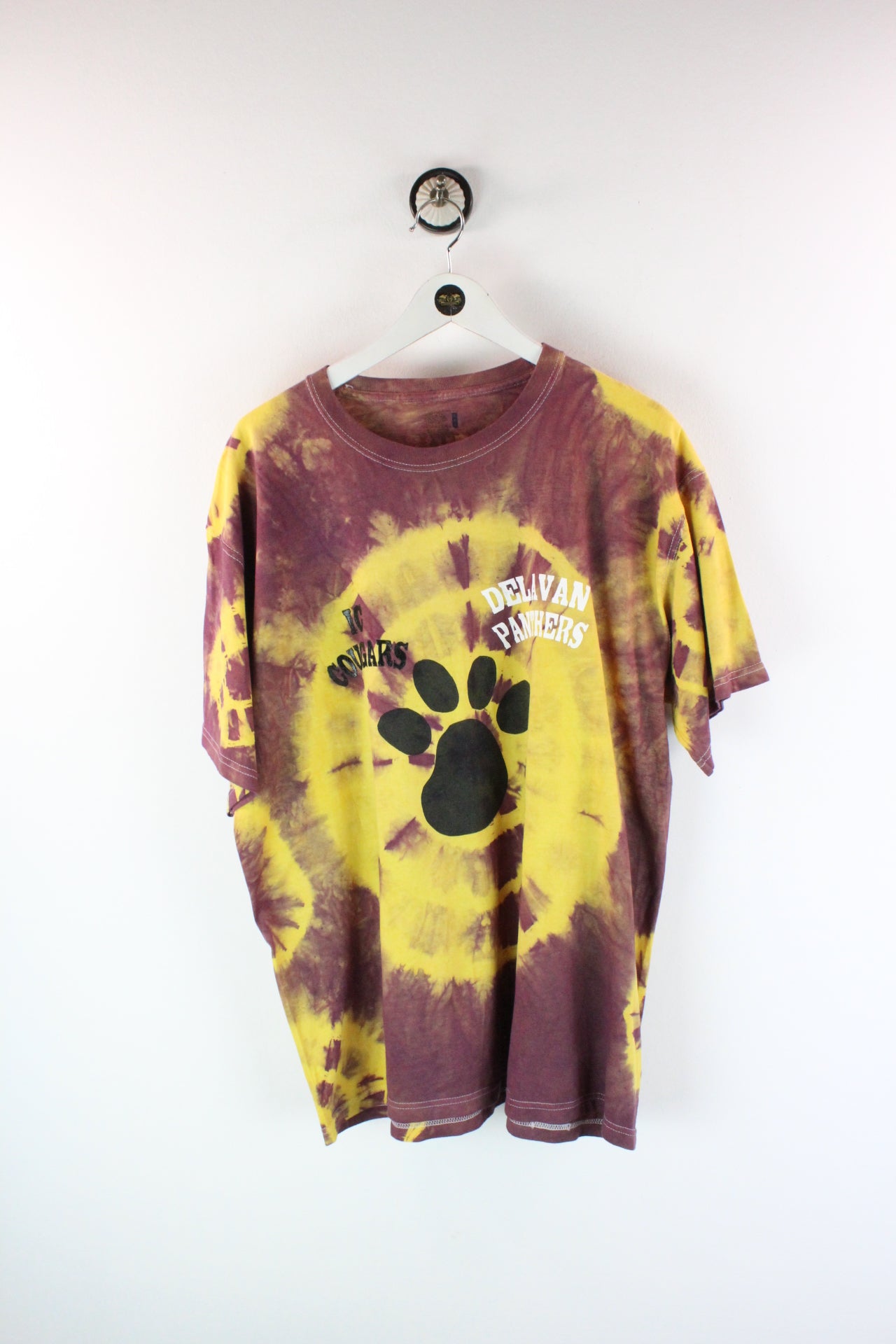 Vintage Tie Dye IG Cougars Delavan Panthers T-Shirt (L)