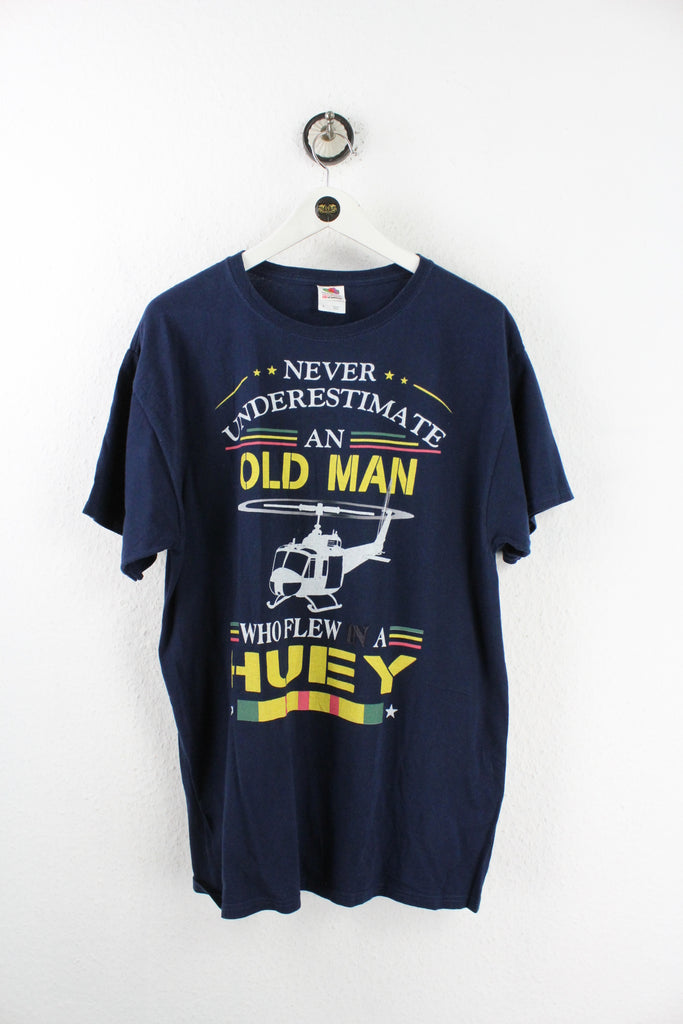 Vintage Old Man In A HUEY T-Shirt (L) - Vintage & Rags