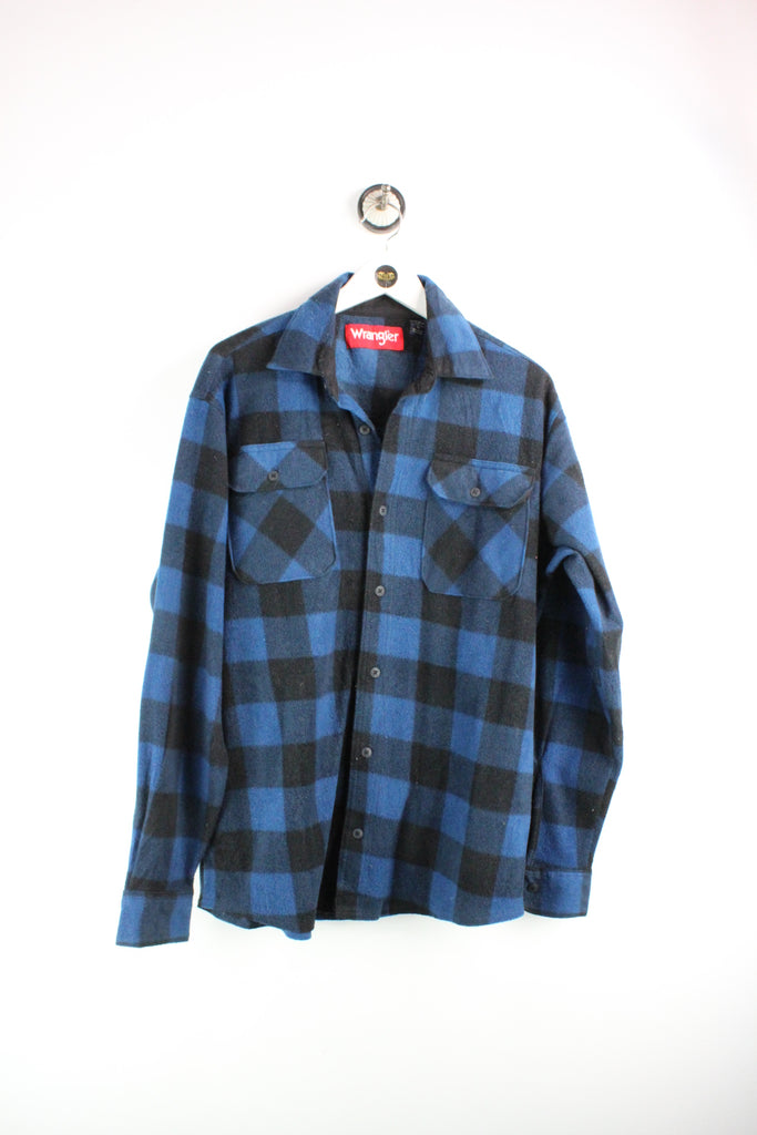 Vintage Blue Wrangler Flannel Fleece Shirt (M) - Vintage & Rags