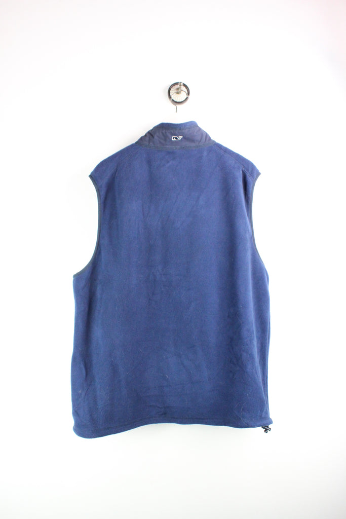 Vintage Blue Fleece Vest (L) - Vintage & Rags