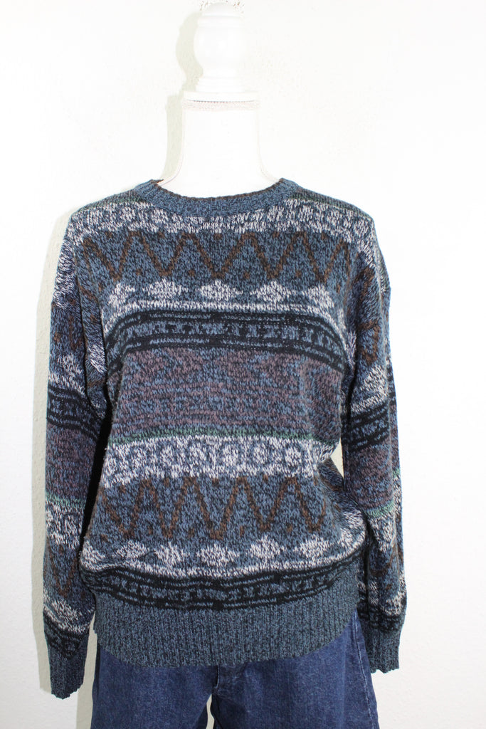 Vintage Knitted Sweatshirt (XL) - Vintage & Rags