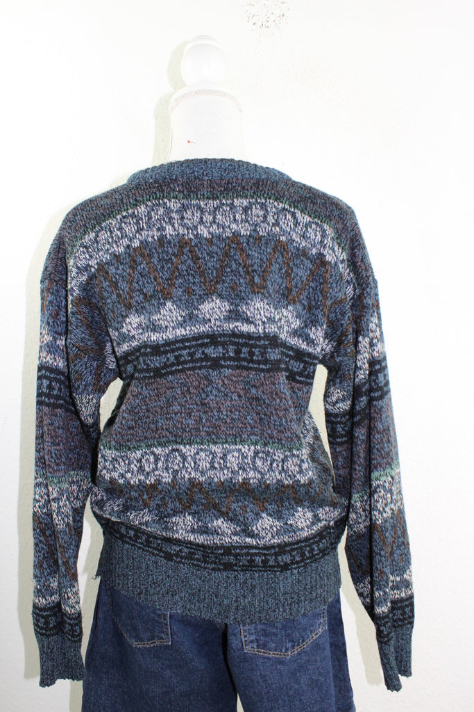 Vintage Knitted Sweatshirt (XL) - Vintage & Rags