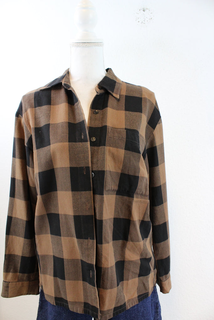 Vintage Brown Shirt (S) - Vintage & Rags Online