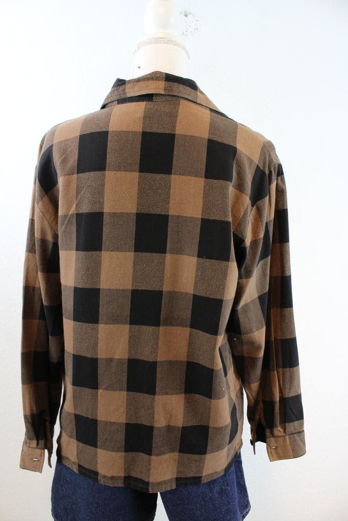 Vintage Brown Shirt (S) - Vintage & Rags Online
