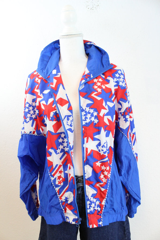 Vintage Red White & Blue Jacket (L) - Vintage & Rags