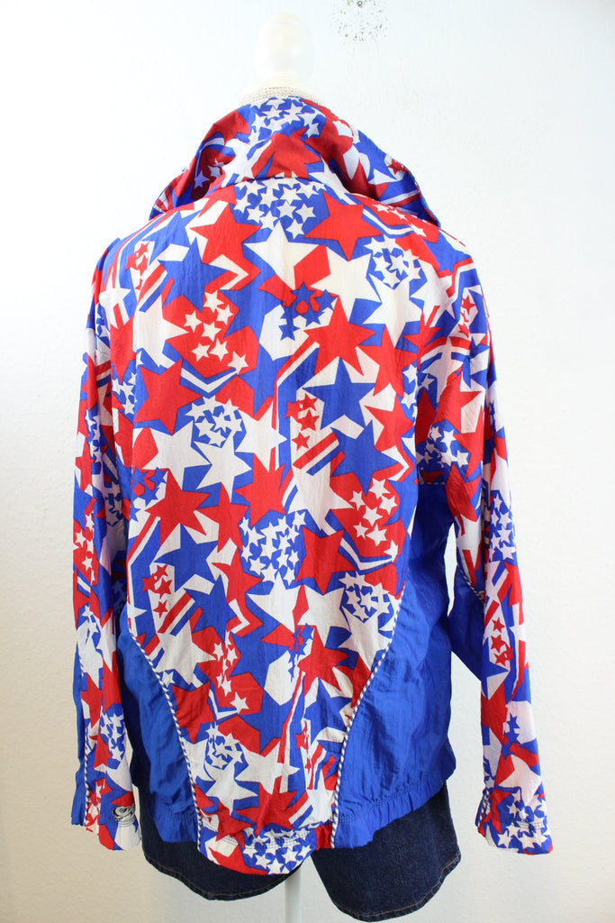 Vintage Red White & Blue Jacket (L) - Vintage & Rags