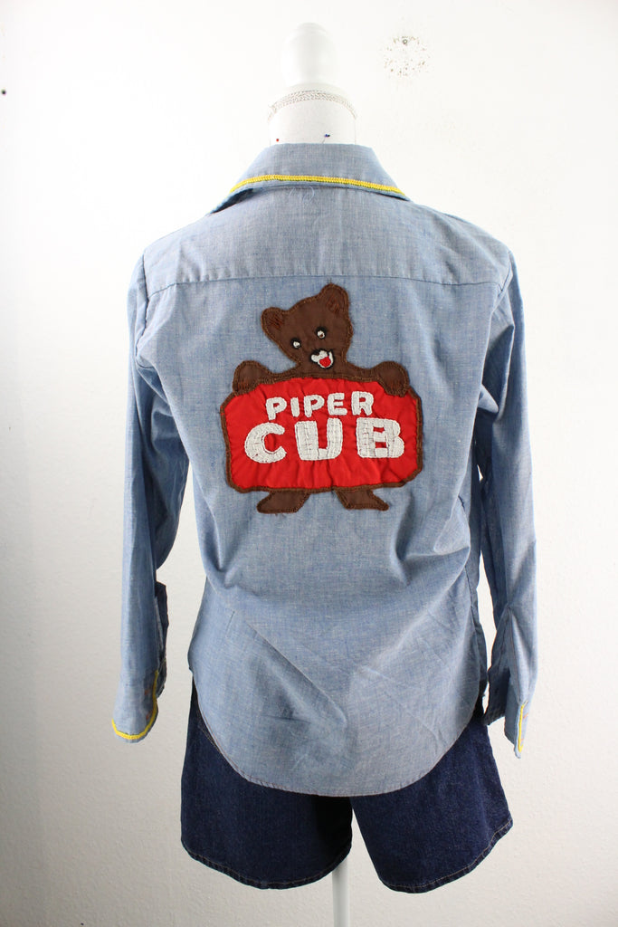 Vintage Piper Cub Shirt (M) - Vintage & Rags Online