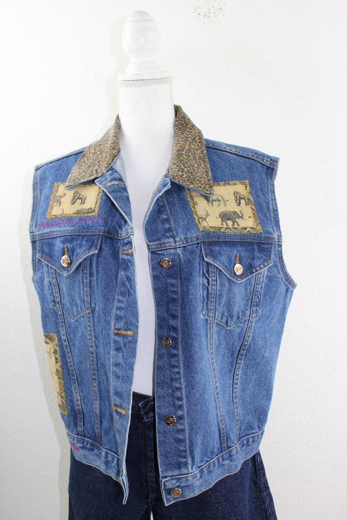 Vintage Jeans Vest (L) - Vintage & Rags