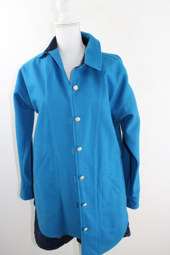 Vintage Blue Coat (S) - Vintage & Rags