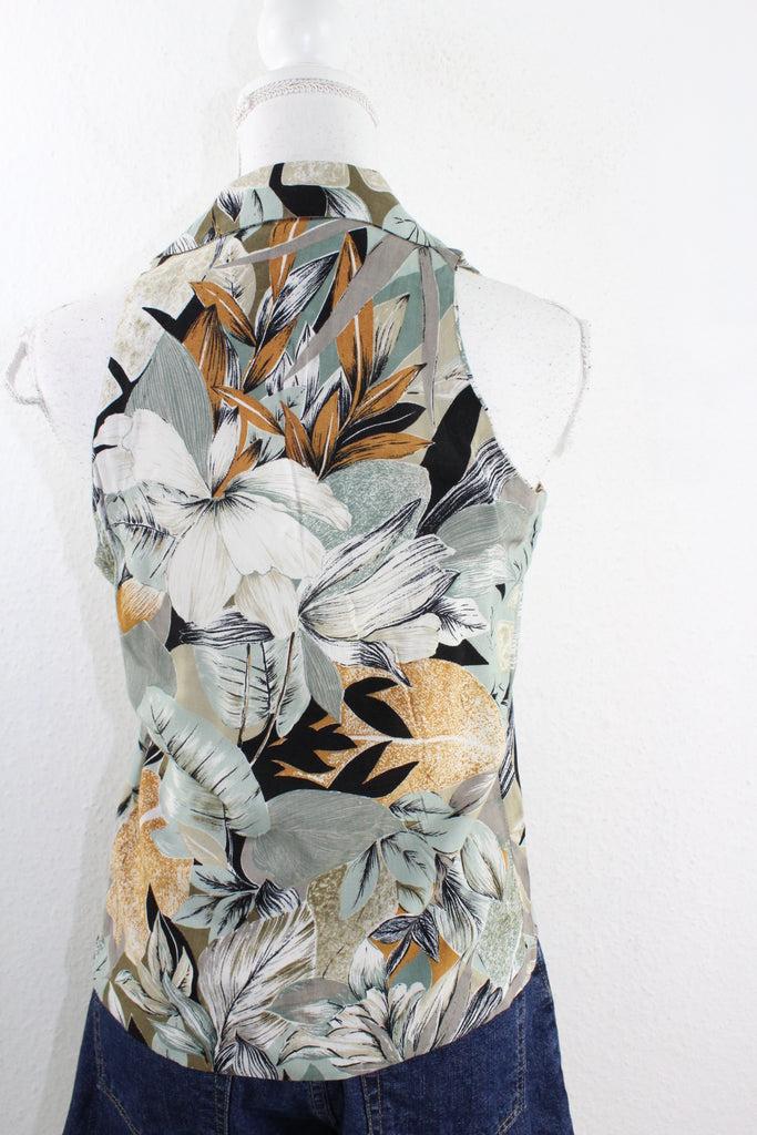 Vintage Flower Blouse (XS) - Vintage & Rags