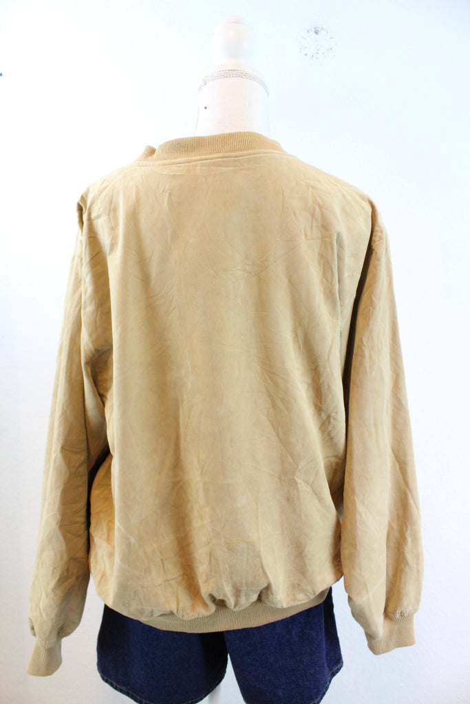 Vintage Brown V Neck Pullover (M) - Vintage & Rags Online