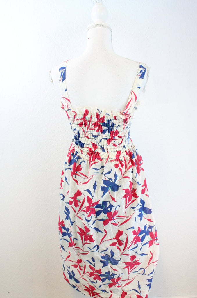 Vintage Blue and Pink Dress (S) - Vintage & Rags